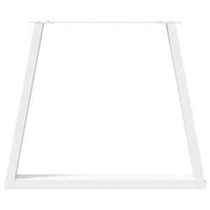 Nohy k jídelnímu stolu ve tvaru V, 2 ks, bílé, 80 x (72-73,3) cm, ocel - obrázek 5
