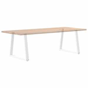 Nohy k jídelnímu stolu ve tvaru V, 2 ks, bílé, 80 x (72-73,3) cm, ocel - obrázek 8