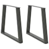 vidaXL s&ouml;&ouml;gilaua jalad V-kujulised 2 tk, antratsiithall, 80 x (72-73,3) cm, teras