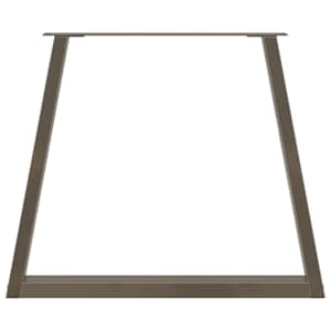 Nohy k jídelnímu stolu ve tvaru V, 2 ks, přírodní ocel, 80 x (72-73,3) cm, ocel - obrázek 5