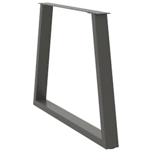 Nohy k jídelnímu stolu ve tvaru V, 2 ks, antracitové, 90 x (72-73,3) cm, ocel - obrázek 4