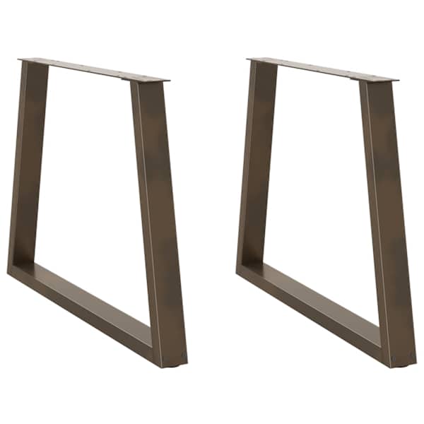 vidaXL s&ouml;&ouml;gilaua jalad V-kujulised 2 tk, naturaalne teras, 90 x (72&ndash;73,3) cm, teras