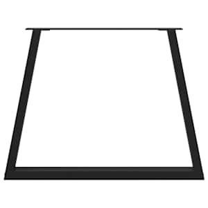 Nohy k jídelnímu stolu ve tvaru V, 2 ks, černé, 100 x (72-73,3) cm, ocel - obrázek 5