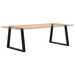 Nohy k jídelnímu stolu ve tvaru V, 2 ks, černé, 100 x (72-73,3) cm, ocel - obrázek 8