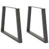 vidaXL s&ouml;&ouml;gilaua jalad V-kujulised 2 tk, antratsiithall, 100 x (72-73,3) cm, teras