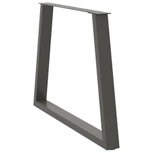 Nohy k jídelnímu stolu ve tvaru V, 2 ks, antracitové, 100 x (72-73,3) cm, ocel - obrázek 4