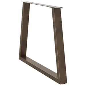 Nohy k jídelnímu stolu ve tvaru V, 2 ks, přírodní ocel, 100 x (72-73,3) cm, ocel - obrázek 4
