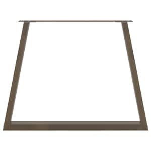 Nohy k jídelnímu stolu ve tvaru V, 2 ks, přírodní ocel, 100 x (72-73,3) cm, ocel - obrázek 5