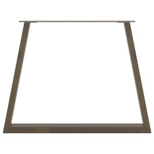 Nohy k jídelnímu stolu ve tvaru V, 3 ks, přírodní ocel, 100 x (72-73,3) cm, ocel - obrázek 5