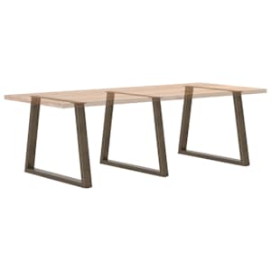 Nohy k jídelnímu stolu ve tvaru V, 3 ks, přírodní ocel, 100 x (72-73,3) cm, ocel - obrázek 8