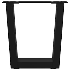 Nohy konferenčního stolku ve tvaru V, 2 ks, černé, 30 x (30-31,3) cm, ocel - obrázek 5