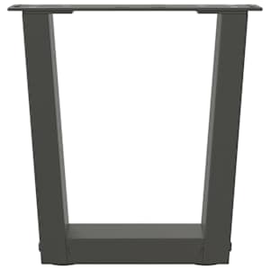 Nohy konferenčního stolku ve tvaru V 2 ks antracitové 30x(30-31,3) cm ocelové - obrázek 5