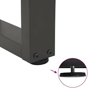 Nohy konferenčního stolku ve tvaru V 2 ks antracitové 30x(30-31,3) cm ocelové - obrázek 9