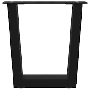 Nohy konferenčního stolku ve tvaru V, 2 ks, černé, 40 x (30-31,3) cm, ocel - obrázek 5