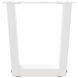 Nohy konferenčního stolku ve tvaru V, 2 ks, bílé, 40 x (30-31,3) cm, ocel - obrázek 5