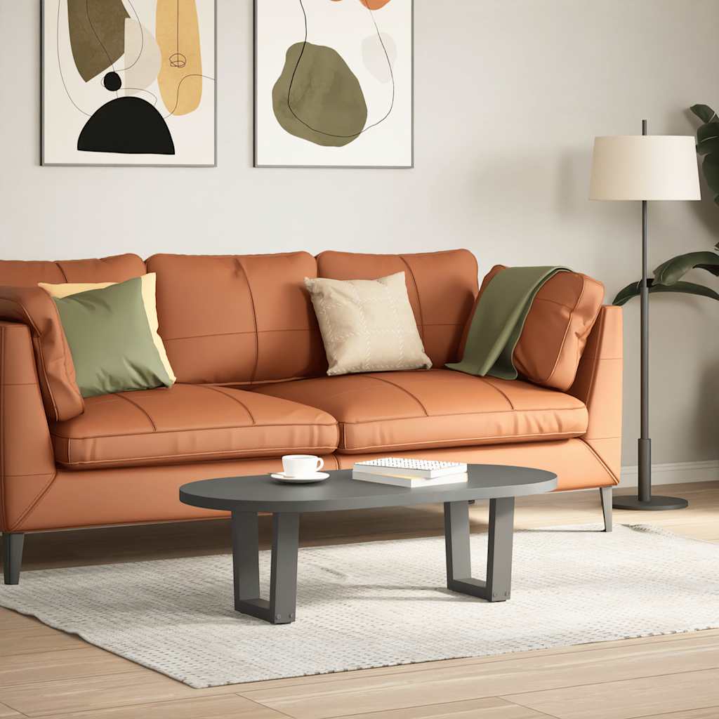 vidaXL Sohvapöydän jalat V-muotoiset 2 kpl antrasiitti 40x(30-31,3) cm teräs