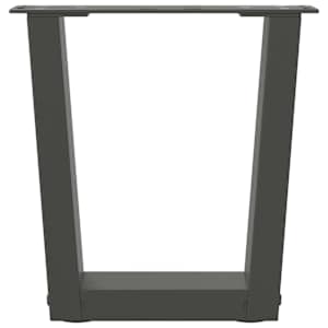 Nohy konferenčního stolku ve tvaru V 2 ks antracitové 40 x (30-31,3) cm ocelové - obrázek 5