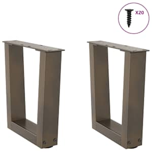 Nohy konferenčního stolku ve tvaru V 2 ks přírodní ocel 40 x (30-31,3) cm ocel - obrázek 3