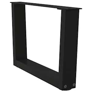 Nohy konferenčního stolku ve tvaru V, 2 ks, černé, 50 x (30-31,3) cm, ocel - obrázek 4