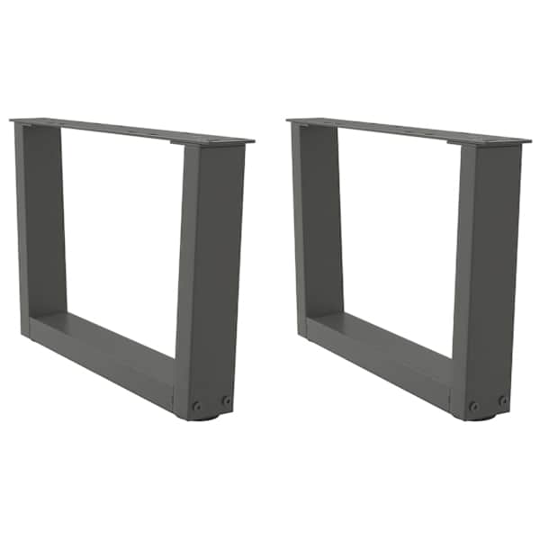 vidaXL kohvilaua jalad V-kujulised 2 tk, antratsiithall, 50 x (30-31,3) cm, teras