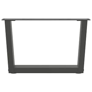 Nohy konferenčního stolku ve tvaru V 2 ks antracitové 50 x (30-31,3) cm ocelové - obrázek 5