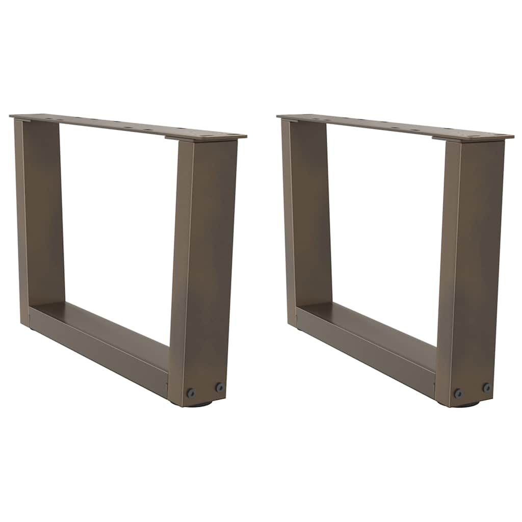 vidaXL Nohy jídelní stolku ve tvaru V 2 ks 50x(30-31,3) cm ocel