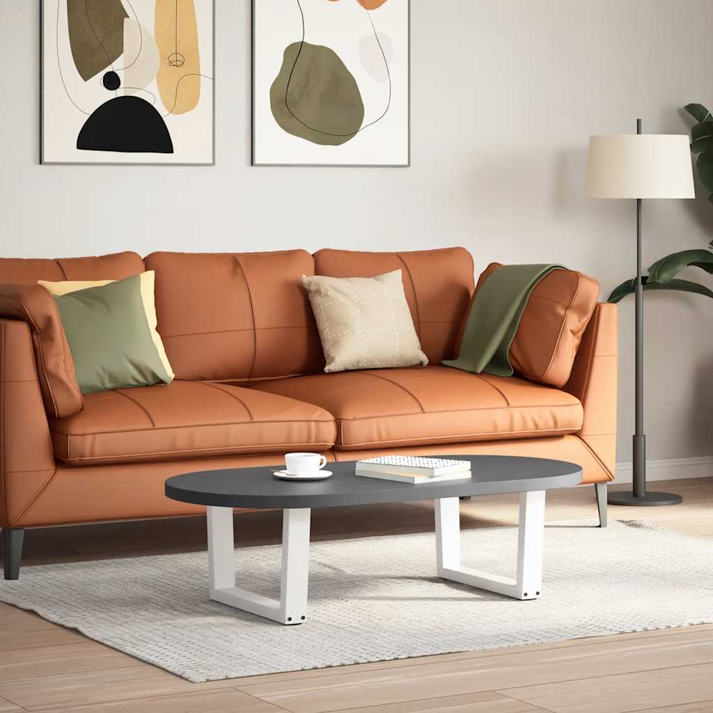 vidaXL Sohvapöydän jalat V-muotoiset 2 kpl valkoinen 60x(30-31,3) cm teräs