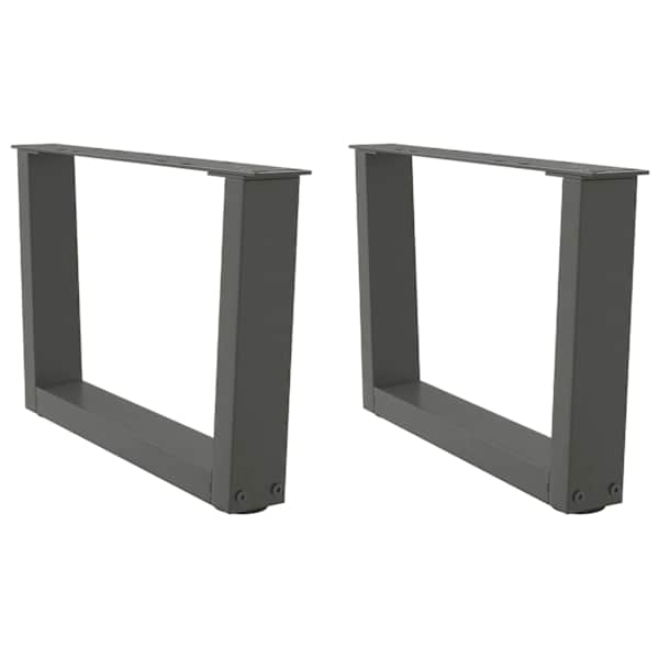 vidaXL kohvilaua jalad V-kujulised 2 tk, antratsiithall, 60 x (30-31,3) cm, teras