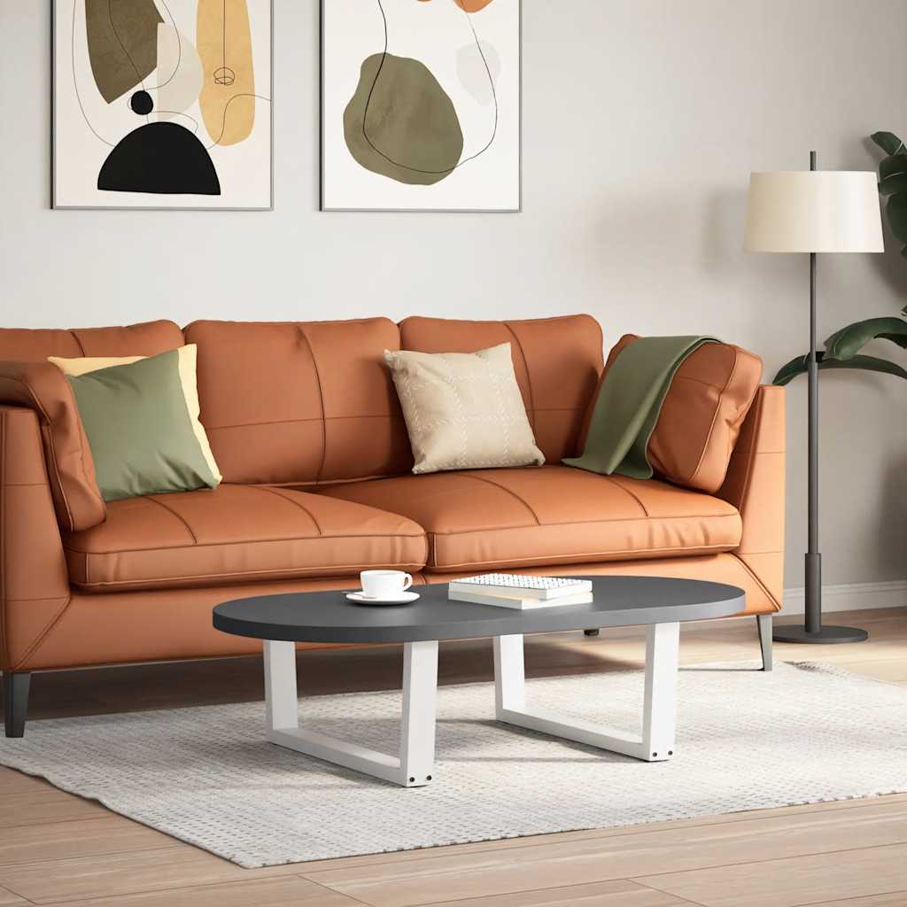 vidaXL Eettafelpoten 2 st V-vormig 70x(30-31,3) cm staal wit afbeelding