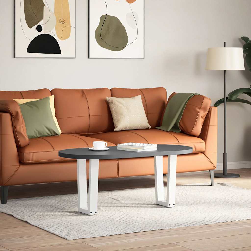 vidaXL Eettafelpoten 2 st V-vormig 38x(42-43,3) cm staal wit afbeelding