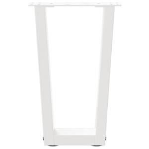 Nohy konferenčního stolku ve tvaru V, 2 ks, bílé, 38 x (42-43,3) cm, ocel - obrázek 5