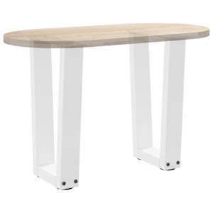 Nohy konferenčního stolku ve tvaru V, 2 ks, bílé, 38 x (42-43,3) cm, ocel - obrázek 8
