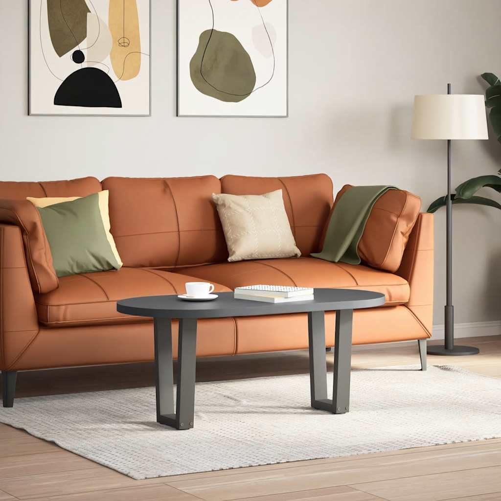 vidaXL Sohvapöydän jalat V-muotoiset 2 kpl antrasiitti 38x(42-43,3) cm teräs