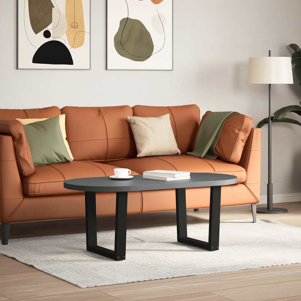 Thumbnail - vidaXL Couchtischbeine V-Form 2 Stück Schwarz 60x(42-43,3) cm Stahl