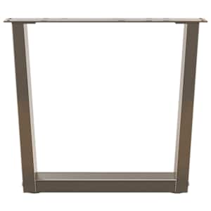 Nohy konferenčního stolku ve tvaru V, 2 ks, přírodní ocel, 60 x (42-43,3) cm, ocel - obrázek 3