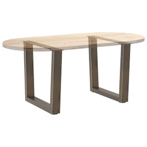 Nohy konferenčního stolku ve tvaru V, 2 ks, přírodní ocel, 60 x (42-43,3) cm, ocel - obrázek 8