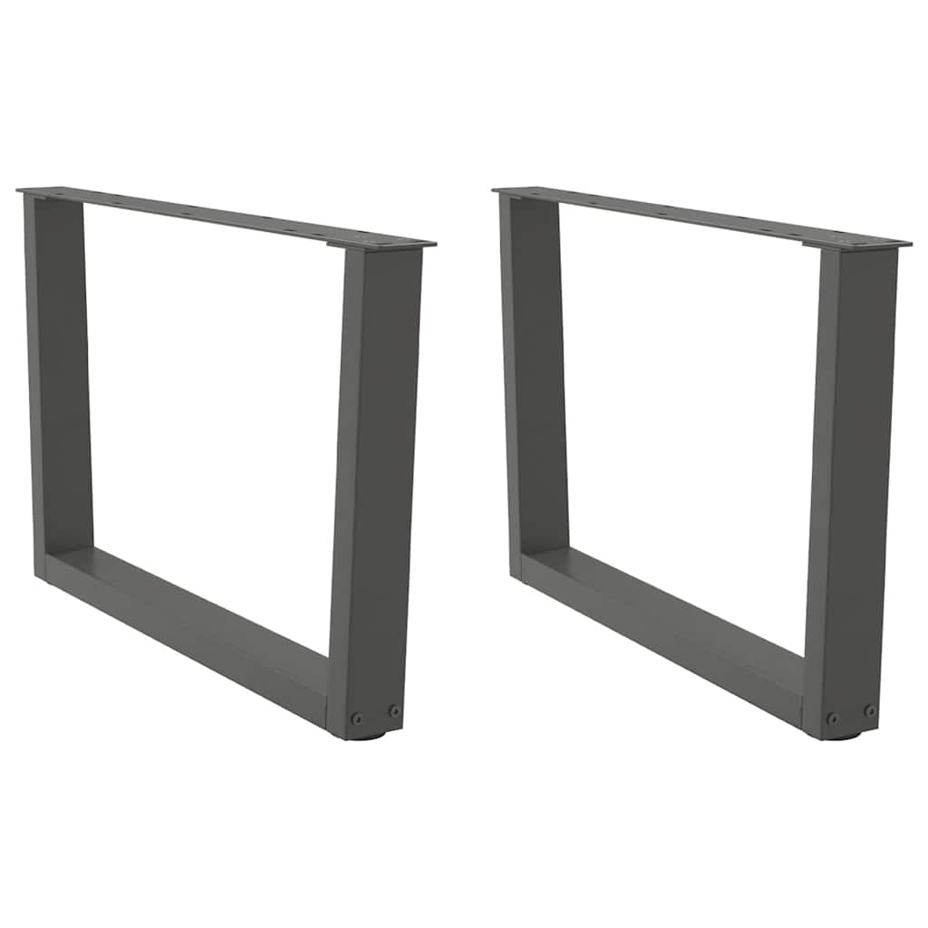 vidaXL Couchtischbeine V-Form 2 Stück Anthrazit 70x(42-43,3) cm Stahl