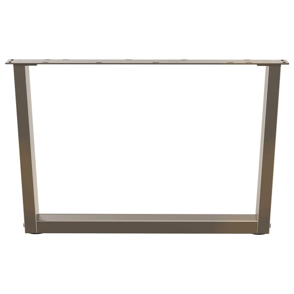 Thumbnail - vidaXL Couchtischbeine V-Form 2 Stück Naturstahl 70x(42-43,3) cm Stahl