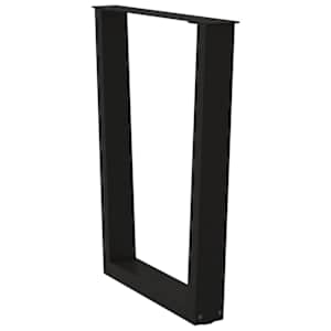 Nohy k jídelnímu stolu ve tvaru V, 2 ks, černé, 60 x (72-73,3) cm, ocel - obrázek 4