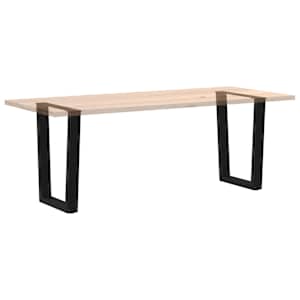 Nohy k jídelnímu stolu ve tvaru V, 2 ks, černé, 60 x (72-73,3) cm, ocel - obrázek 8