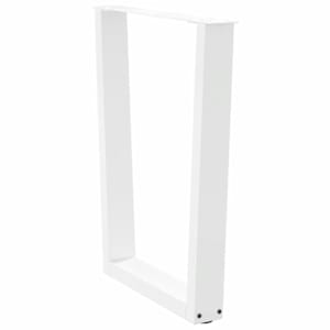 Nohy k jídelnímu stolu ve tvaru V, 2 ks, bílé, 60 x (72-73,3) cm, ocel - obrázek 3