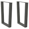 vidaXL s&ouml;&ouml;gilaua jalad V-kujulised 2 tk, antratsiithall, 60 x (72-73,3) cm, teras