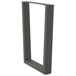 Nohy k jídelnímu stolu ve tvaru V, 2 ks, antracitové, 60 x (72-73,3) cm, ocel - obrázek 5