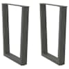 vidaXL s&ouml;&ouml;gilaua jalad V-kujulised 2 tk, antratsiithall, 70 x (72-73,3) cm, teras