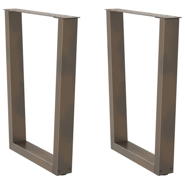 vidaXL s&ouml;&ouml;gilaua jalad, V-kujulised, 2 tk, naturaalne teras, 70 x (72&ndash;73,3) cm, teras