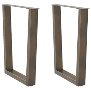 Nohy k jídelnímu stolu ve tvaru V, 2 ks, přírodní ocel, 70 x (72-73,3) cm, ocel - obrázek 1