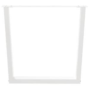 Nohy k jídelnímu stolu ve tvaru V, 2 ks, bílé, 80 x (72-73,3) cm, ocel - obrázek 3