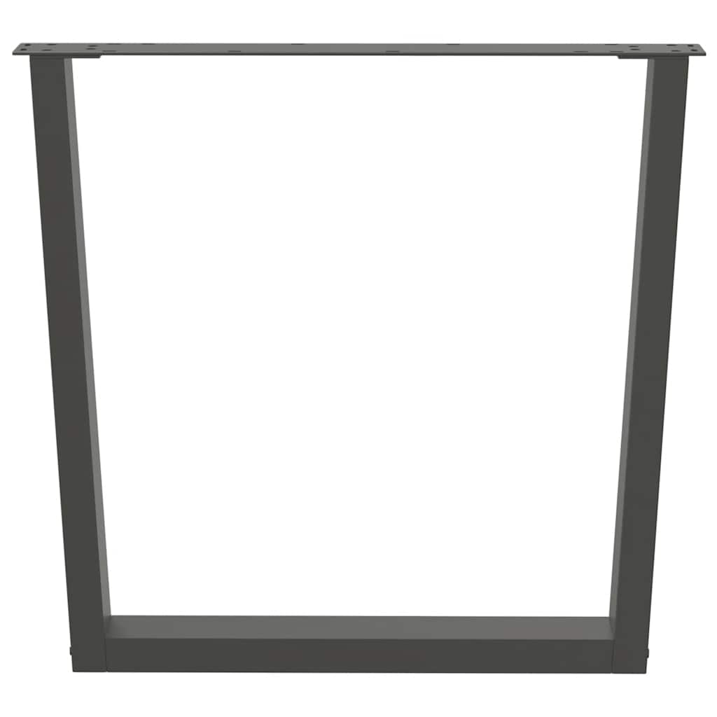 Thumbnail - vidaXL Esstisch Beine V-Form 2 Stück Anthrazit 80x(72-73,3) cm Stahl