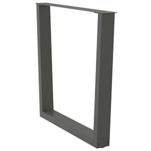 Nohy k jídelnímu stolu ve tvaru V, 2 ks, antracitové, 80 x (72-73,3) cm, ocel - obrázek 5