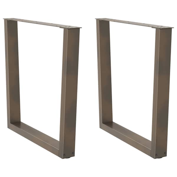 vidaXL s&ouml;&ouml;gilaua jalad, V-kujulised, 2 tk, naturaalne teras, 80 x (72&ndash;73,3) cm, teras